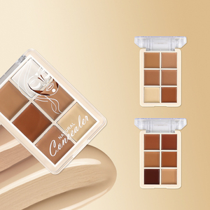 <span class=keywords><strong>Palette</strong></span> de <span class=keywords><strong>correcteur</strong></span> de couleur pour <span class=keywords><strong>maquillage</strong></span> minéral professionnel, crème correctrice, imperméable, longue tenue, 6 teintes, estompable, couvrance totale - Product Image 1