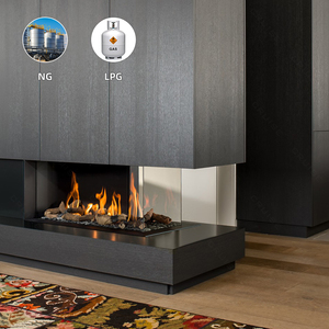 CRUISE personnalisé multi-vue voir à travers le verre intérieur <span class=keywords><strong>d</strong></span>écoratif flottant chauffé TV mur usage domestique cheminées au gaz naturel - Product Image 1