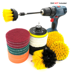 18pcs Drill Cleaning <strong>Brushes</strong> Attachments Set All Purpose <strong>Power</strong> <strong>Scrubber</strong> Electric Car Wash <strong>Brush</strong> for Auto Bathroom Kitchen Clean - Product Image 1