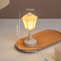 Mignonne lampe de nuit miniature en plastique Art Déco en forme de maison, décoration de table, lumière pour fille, cadeau pour la maison