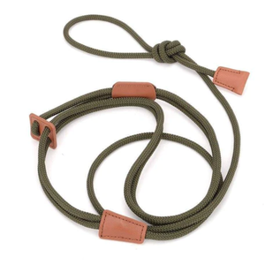 Correa de cuerda de cuero PU de nailon para perros, correa de entrenamiento para perros, correas antideslizantes duraderas para perros, correas para mascotas - Product Image 6