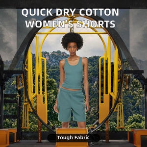 กางเกงขาสั้นทรงสปอร์ตเอวกลางผ้าโพลีเอสเตอร์เนื้อนุ่ม ระบายอากาศได้ดี แห้งเร็ว น้ำหนัก 180 กรัม ซิปหน้า สำหรับผู้หญิง เป็นมิตรต่อสิ่งแวดล้อม - Product Image 3