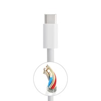 Kabel Charger USB C ke USB C Tipe C 1M 2M 3.3FT 6.6FT Laris untuk iPhone dan Ponsel Android