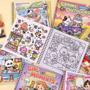 Libro de Colorear y Dibujar con Espiral, Autoadhesivo, para Aliviar el Estrés y la Estimulación Mental de los Niños - Product Image 3
