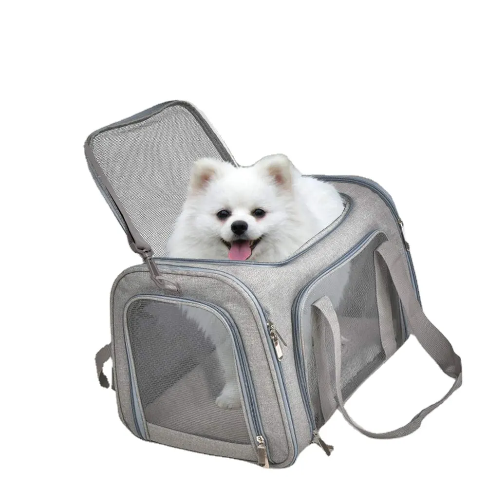 Prix de gros Oxford Portable Pet Carrier Dog Outdoor Handbag Esthétique Pet Travel Carrier for Pets