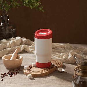 Mug de voyage isotherme en acier inoxydable 304 avec couvercle, personnalisable avec logo, écologique et portable pour café et thé au bureau - Product Image 5