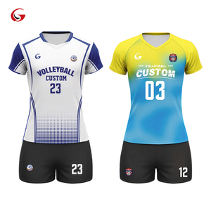 Kaus Bola Voli Pria dengan Cetakan Transfer Panas Lengan Pendek Cepat Kering 100% Poliester Jersey Bola Voli Pantai Latihan Musim Panas Wv94 - Product Image 1
