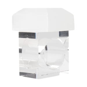ELEVARRE Set di Quattro Anelli Portatovaglioli in Selenite, Decorazione da Tavola in Cristallo Quadrato - Product Image 3