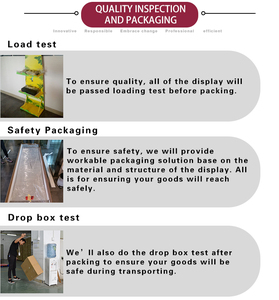 Soporte de exhibición moderno, respetuoso con el medio ambiente, portátil y personalizado para exhibición de POP, piso libre con función giratoria, gancho de Metal desmontable, exhibición de madera - Product Image 6