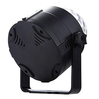 Promotion : Projecteur LED DMX compact 3W RGB en ABS, effet boule disco magique, avec contrôle sonore pour usage en entrepôt