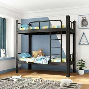Cama Litera Metálica Individual sobre Individual, Estructura de Acero de Grado Comercial para Dormitorios de Personal y Campamentos - Product Image 3