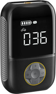 משאבת אוויר מיני אלחוטית <span class=keywords><strong>12V</strong></span> עם מד לחץ דיגיטלי 150psi לניפוח צמיגי רכב ואופנוע - Product Image 2