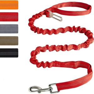 Gran oferta, Correa táctica reflectante para perros con dos asas de nailon resistente para mascotas, fácil control y entrenamiento - Product Image 2