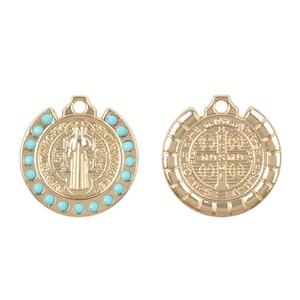 Medalla de Nuestra Señora de Guadalupe, Aleación de Oro, <span class=keywords><strong>Virgen</strong></span> Marí<span class=keywords><strong>a</strong></span> Católica, Colgante Devocional para <span class=keywords><strong>Rosario</strong></span> - Product Image 5