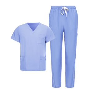 Uniforme de Enfermera de Verano con Cuello en V y Manga Corta, Uniforme Profesional de Manicurista y Spa, Uniforme Médico, Conjunto de Uniforme de Enfermería - Product Image 4