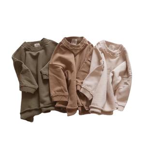 Vêtements de famille personnalisés à la mode sweat-shirt en éponge française aile uyumlu kazak maman père et moi ensemble familial de trois pièces - Product Image 6