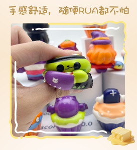 Nouveau jouet anti-stress fantaisie en PU souple à rebond lent sur le thème d'Halloween, emballage en sac en filet ; livraison directe d'usine - Product Image 6