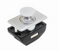 Serrure à bouton de luxe pour VR, Serrure de porte d'armoire suspendue, Serrure à bouton-poussoir dissimulée, Serrure de tiroir VR entièrement métallique, Serrure à pression