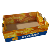 Boîte en papier durable, recyclable, personnalisée, biodégradable, pour fruits (dragon fruit, ananas, banane, orange, cerise) et légumes (laitue, tomate) – Vente en gros