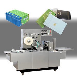 Automatic <strong>paper</strong> carton <strong>box</strong> transparent film folding <strong>wrapping</strong> <strong>machine</strong> with tear strip facial mask cosmetic condom boxes wrapper - Product Image 1