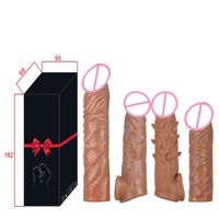 Nuevo Condón de Silicona Grueso Reutilizable y Lavable Skin Magic Dragon para Extensión del Pene, Juguete Sexual para Hombre