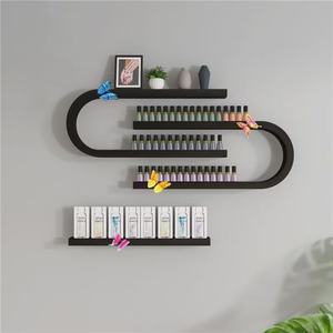 2025 New Free Shipping Modern Design Metal <b>Nail</b> Art Shelf Display Rack Wall Hanging Cosmetic <b>Storage</b> for <b>Nail</b> <b>Polish</b> Glue - Product Image 3