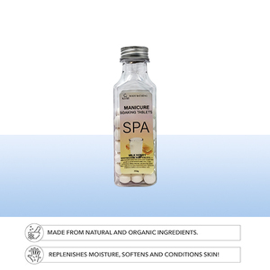 Tablettes de spa pour manucure 8oz - Boules de trempage Lait & Miel, Adoucissant pour cuticules pour trempage des pieds et des mains, Kit de spa pédicure de voyage 250g - Product Image 6