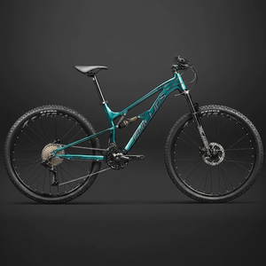 Vélo de montagne à suspension souple Philip, cadre en alliage d'aluminium, freins à disque hydrauliques, double suspension, vitesses 33/30 disponibles - Product Image 1