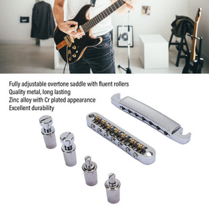 Pont Stop Bar Cordier Combo Remplacement pour LP SG 7 Cordes Guitare Électrique pour <span class=keywords><strong>Tune</strong></span> <span class=keywords><strong>O</strong></span> <span class=keywords><strong>Matic</strong></span> Style - Product Image 2