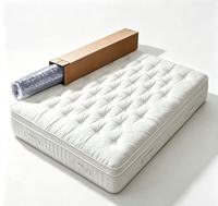 Matelas en latex haute densité pliable moderne à approvisionnement stable, très demandé, format King Single, avec surmatelas confortable en mousse à mémoire de forme