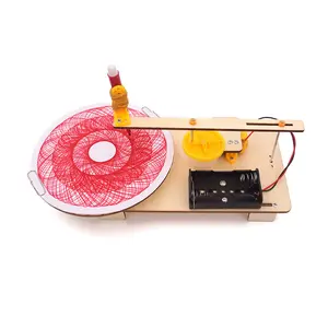 Diversão tecnologia artesanal pequenos brinquedos DIY kit material plotter elétrico Ciência Brinquedos Educativos