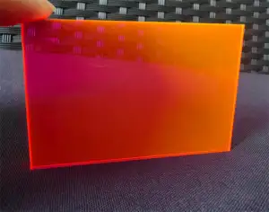 פלורסנט רב צבעוני יצרן סיטונאי חיתוך לייזר מסגרות בקרבת גיליון אקרילי עבור תיבת אור
