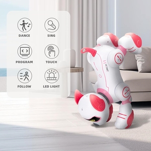 Perro robot Rc programable para mascotas de alta tecnología para niños, juguete de sonido ligero - Product Image 5