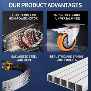 Plataforma Elevatória Elétrica Dobrável Portátil de 2-12m para Andaimes, Capacidade de 300kg/500kg - Nova e em Promoção! - Product Image 4