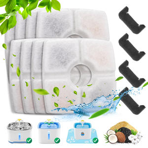 Cartouches filtrantes en charbon actif pour fontaines à <span class=keywords><strong>eau</strong></span> pour animaux de compagnie, accessoires universels pour petites fontaines à fleurs, filtres purificateurs - Product Image 4