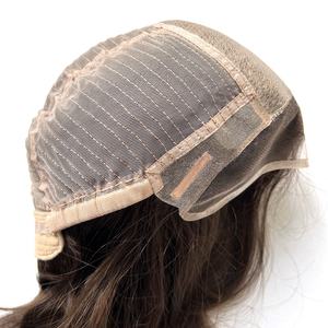 วิกผมแท้ยุโรปแบบถักมือยาวเปิดไหล่สีน้ำตาลมีลูกไม้ด้านหน้า <span class=keywords><strong>EW40</strong></span> - Product Image 3