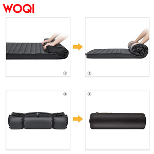 Colchón inflable portátil Woqi Air Sleeping Mat 198x76x7.5cm para viajes al aire libre, 1 persona, diseño minimalista negro - Product Image 5