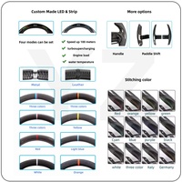 Volante Deportivo Personalizado de Cuero YZ con Fibra de Carbono Brillante y LED para GMC Sierra Yukon Hummer Silverado Tahoe Suburban Escalade