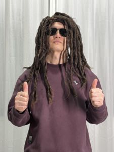 Perruque longue en dreadlocks pour hommes, synthétique, noire, avec <span class=keywords><strong>bonnet</strong></span> en maille élastique transparente, densité 250%, dreadlocks droites, tressage au crochet, mi-longue - Product Image 6