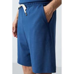 ชุดกางเกงขาสั้นโอเวอร์ไซส์ผ้าฝ้ายสำหรับผู้ชายของพาร์ลิเมนต์สีน้ำเงินพื้นฐาน 85257 - Product Image 3