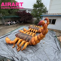 Scorpion Gonflable Géant Réaliste pour Décoration Extérieure, Jardin, Halloween et Événements – Modèle Insecte Imperméable