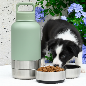 32 עוז 3 ב 1 ל-נירוסטה מזון מזון מזון לחיות מחמד מזין - Product Image 1