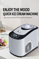 Machine à glace 1,5 L Machine à glace Compresseur Refroidissement Usage domestique Machine à glace molle Petit Yaourt glacé dur commercial