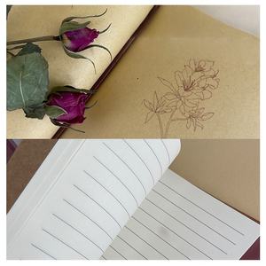 Carnet de notes A6 vintage en cuir PU avec logo gaufré et reliure cousue – Cadeau idéal pour fille, papa, maman - Product Image 4