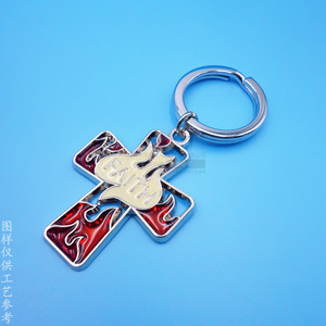 Japanese <b>Anime</b> Doll Metal <b>Keychain</b> Zinc Alloy Painted Cartoon Pendant Bright Nickel Hard Wearing Gift - Product Image 4