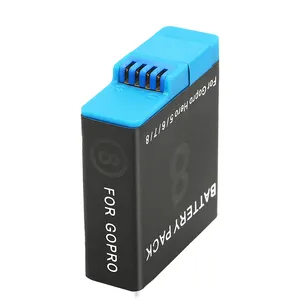 Gopros Hero8 사진기를 위한 Ahdbt-801 V 3.85 Mah 힘 수용량을 가진 재충전용 1680 GoPro 리튬 전지