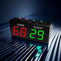 Papan Skor Tenis Meja Elektronik LED Portabel Dalam Ruangan 4 Digit untuk Klub Gimnasium