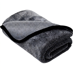 Chiffon de nettoyage absorbant en microfibre tricotée à séchage rapide, en tissu polaire corail, pour la maison, le lavage de voiture et le nettoyage des fenêtres - Product Image 1