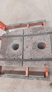 Pink Granite <b>Stone</b> Bronze backers cheapest price Headstone Tombstone,Unique Design Gravestone Monuments for Cemetery - Product Image 2