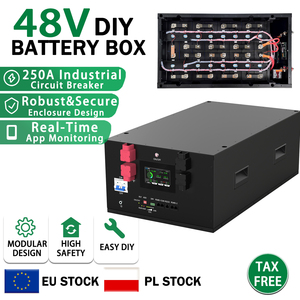 กล่องแบตเตอรี่ DIY แบบวางซ้อนกันได้ DDP 48V JK ที่ V19ได้เครื่องตัด250A 2A BMS สำหรับ280Ah 314Ah กล่องเก็บพลังงานแสงอาทิตย์ - Product Image 1